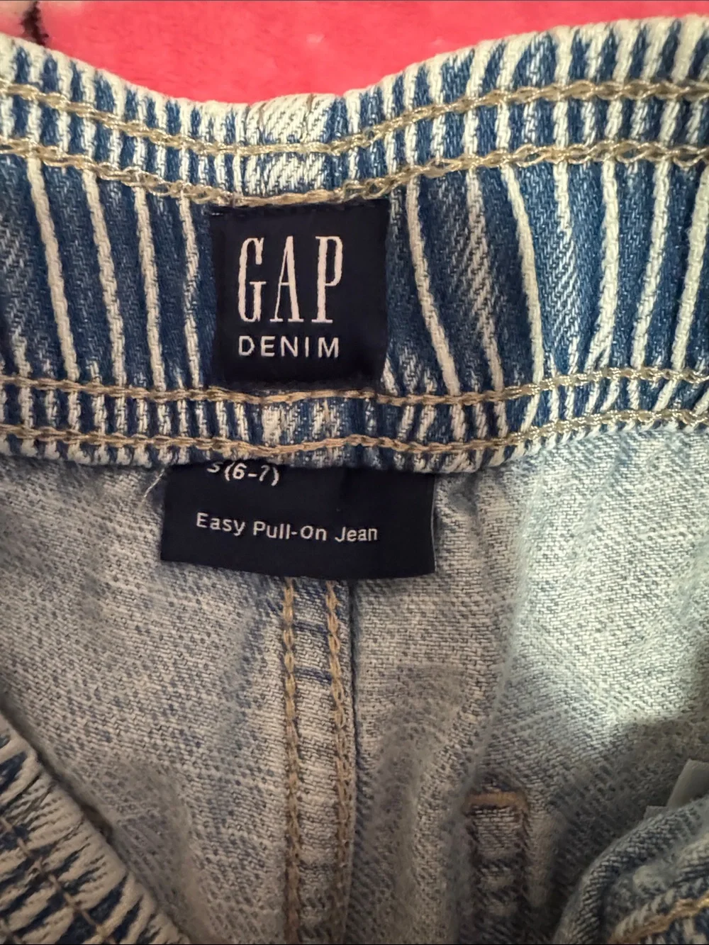 GAP Light Wash Elastic Waist Kids Jeans